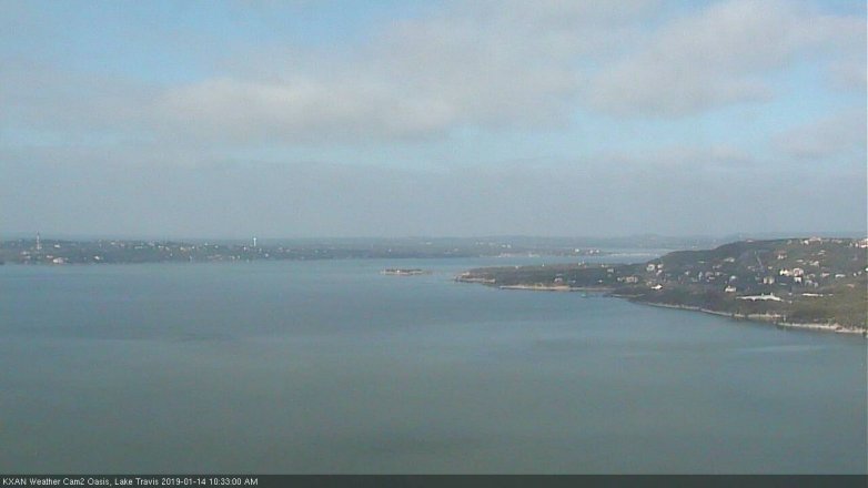 Lake Travis webcam, January 14, 2019 9:35 AM CT