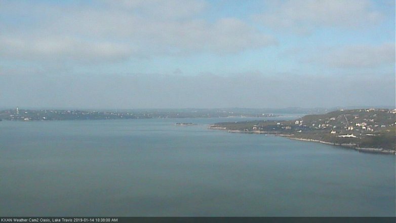Lake Travis webcam, January 14, 2019 9:40 AM CT