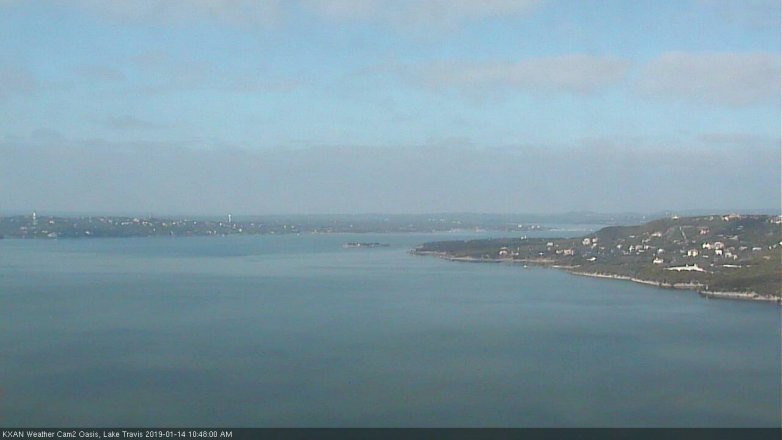 Lake Travis webcam, January 14, 2019 9:50 AM CT