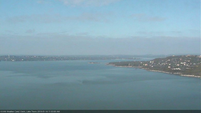 Lake Travis webcam, January 14, 2019 10:05 AM CT