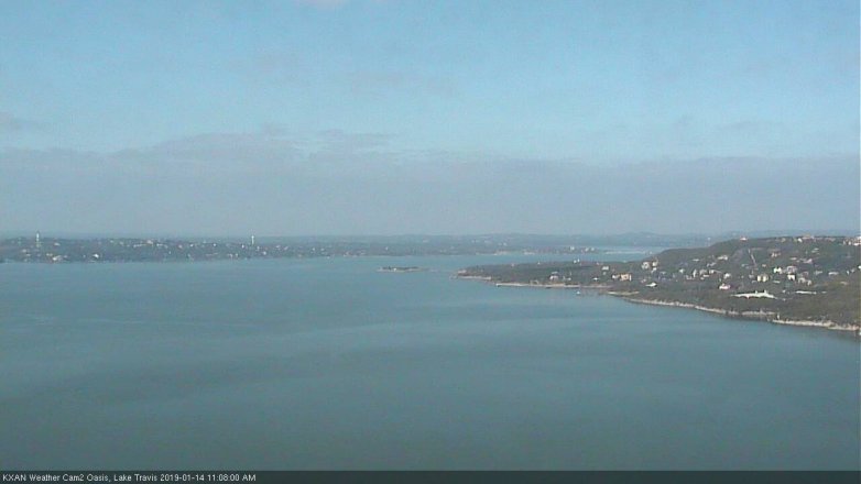 Lake Travis webcam, January 14, 2019 10:10 AM CT
