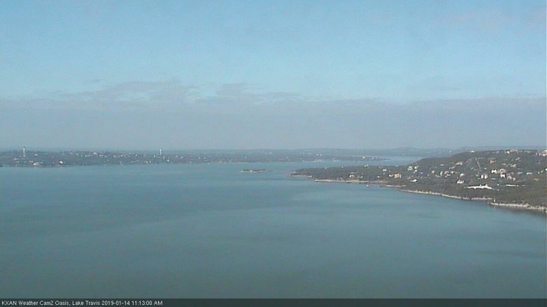 Lake Travis webcam, January 14, 2019 10:15 AM CT