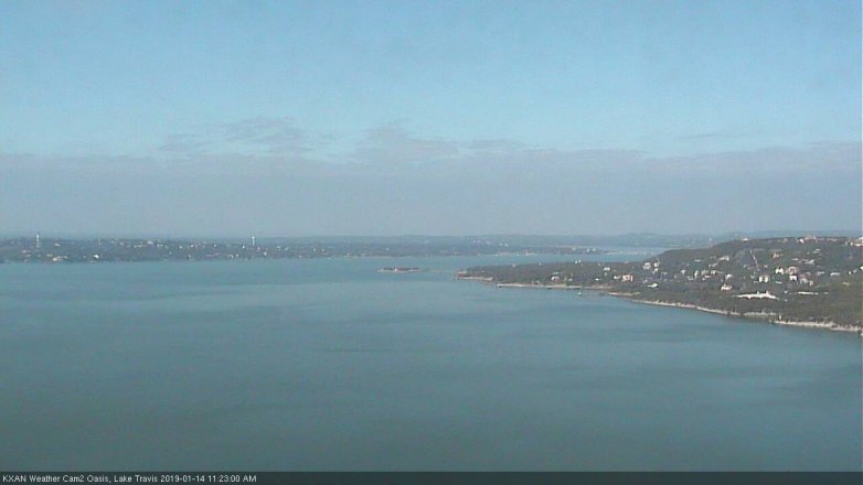 Lake Travis webcam, January 14, 2019 10:25 AM CT