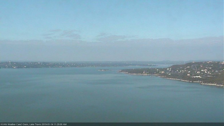 Lake Travis webcam, January 14, 2019 10:30 AM CT