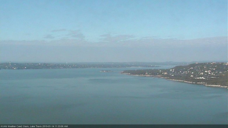 Lake Travis webcam, January 14, 2019 10:35 AM CT