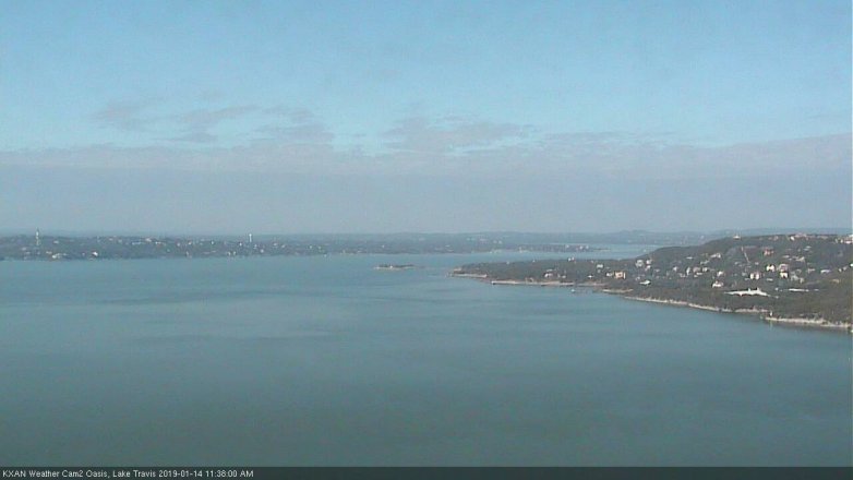 Lake Travis webcam, January 14, 2019 10:40 AM CT