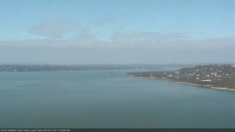 Lake Travis webcam, January 14, 2019 10:45 AM CT