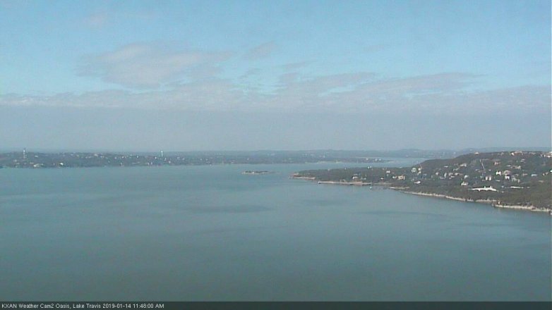 Lake Travis webcam, January 14, 2019 10:50 AM CT