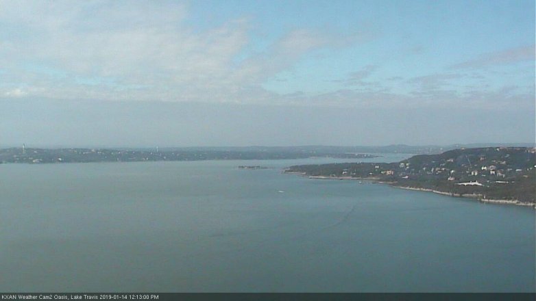 Lake Travis webcam, January 14, 2019 11:15 AM CT