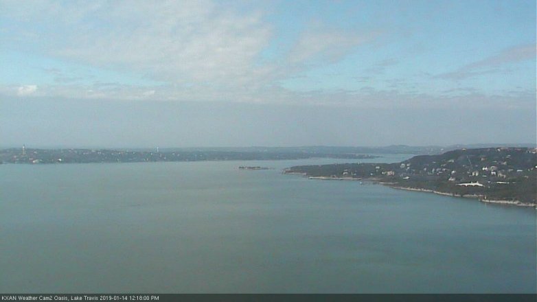 Lake Travis webcam, January 14, 2019 11:20 AM CT