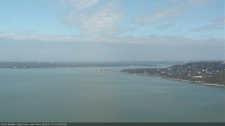 Lake Travis webcam, January 14, 2019 11:25 AM CT
