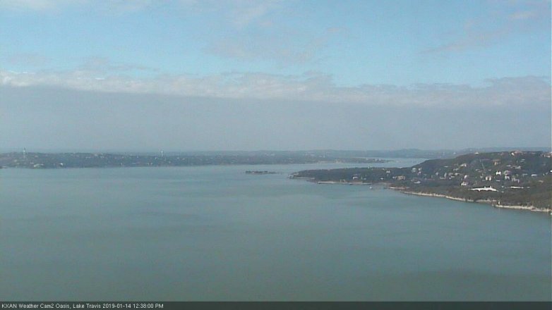 Lake Travis webcam, January 14, 2019 11:40 AM CT