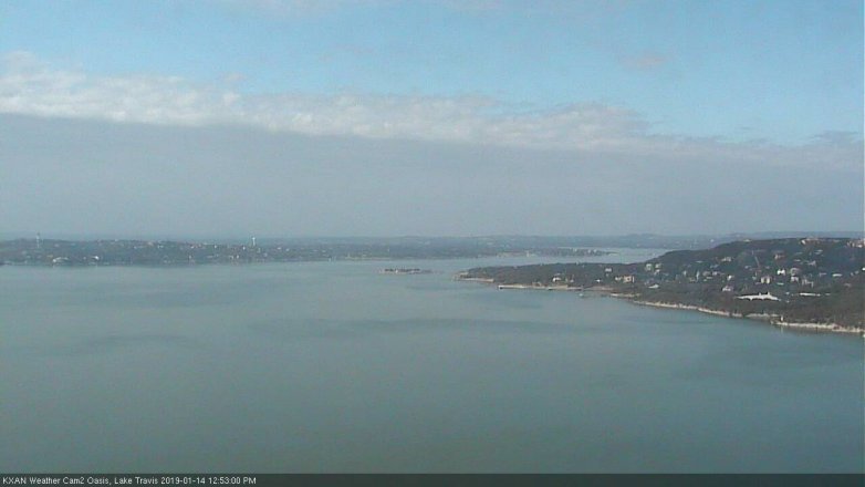 Lake Travis webcam, January 14, 2019 11:55 AM CT