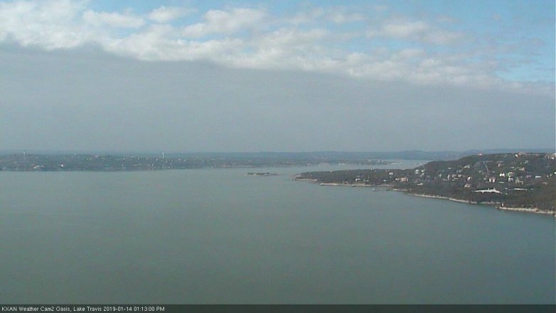 Lake Travis webcam, January 14, 2019 12:15 PM CT