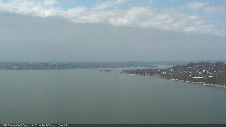 Lake Travis webcam, January 14, 2019 12:20 PM CT