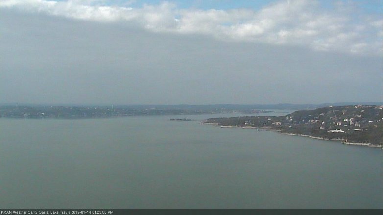 Lake Travis webcam, January 14, 2019 12:25 PM CT