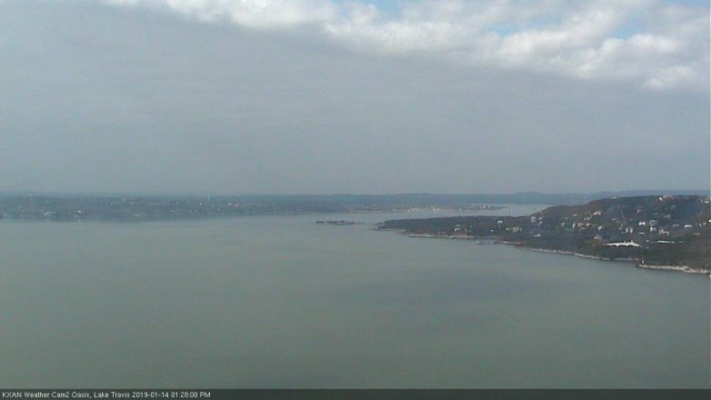 Lake Travis webcam, January 14, 2019 12:30 PM CT
