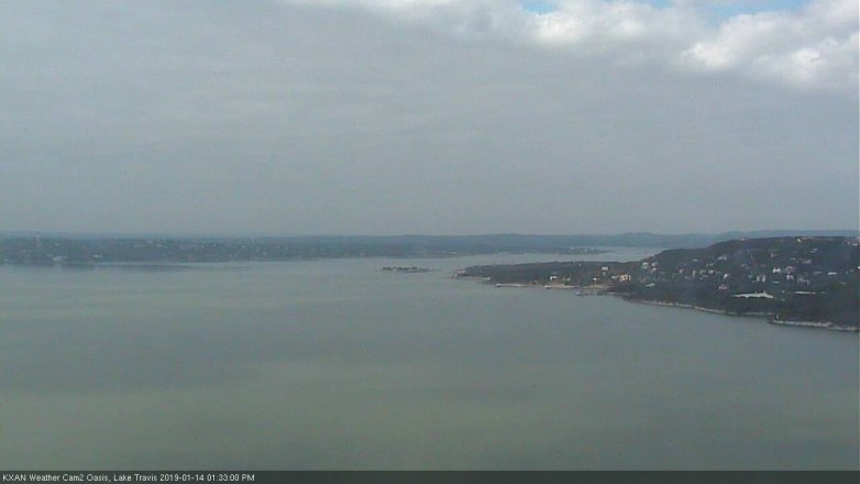 Lake Travis webcam, January 14, 2019 12:35 PM CT