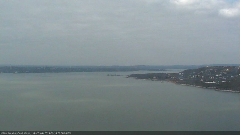Lake Travis webcam, January 14, 2019 12:40 PM CT