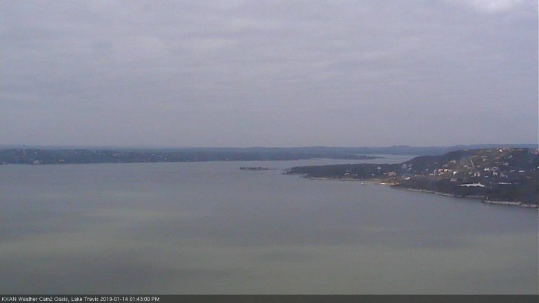 Lake Travis webcam, January 14, 2019 12:45 PM CT