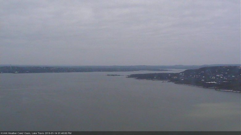 Lake Travis webcam, January 14, 2019 12:50 PM CT