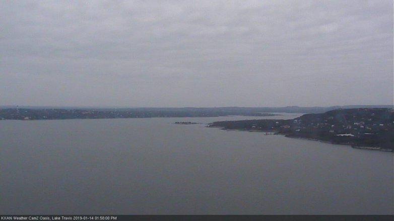 Lake Travis webcam, January 14, 2019 1:00 PM CT