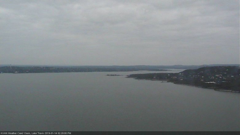Lake Travis webcam, January 14, 2019 1:30 PM CT