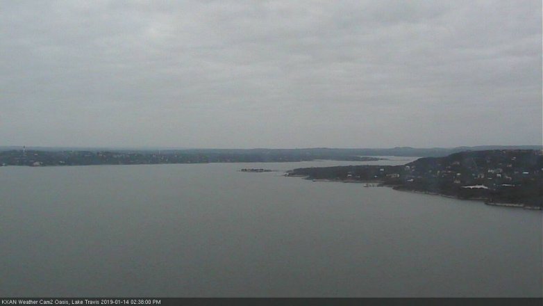 Lake Travis webcam, January 14, 2019 1:40 PM CT