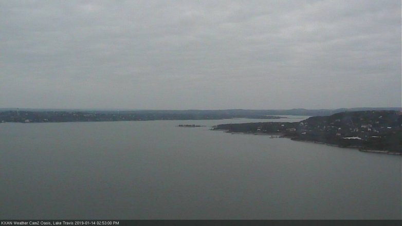 Lake Travis webcam, January 14, 2019 1:55 PM CT