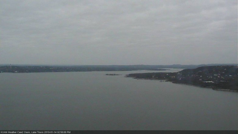 Lake Travis webcam, January 14, 2019 2:00 PM CT