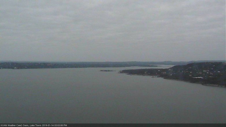Lake Travis webcam, January 14, 2019 2:05 PM CT