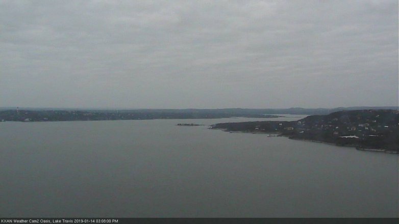 Lake Travis webcam, January 14, 2019 2:10 PM CT