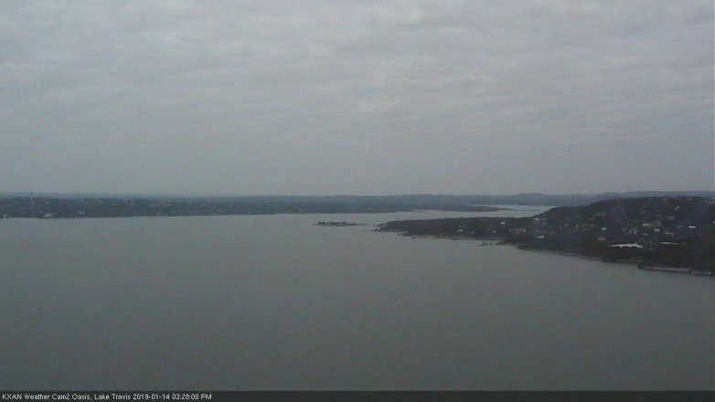 Lake Travis webcam, January 14, 2019 2:30 PM CT