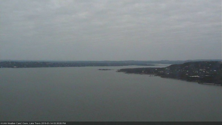 Lake Travis webcam, January 14, 2019 2:40 PM CT