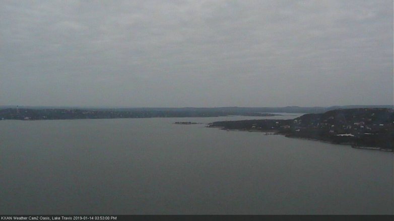 Lake Travis webcam, January 14, 2019 2:55 PM CT