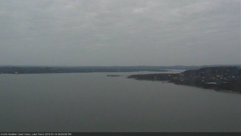 Lake Travis webcam, January 14, 2019 3:05 PM CT