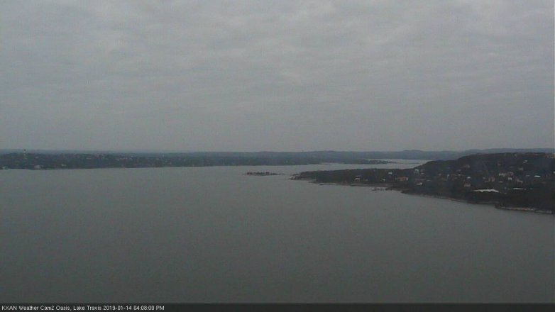 Lake Travis webcam, January 14, 2019 3:10 PM CT