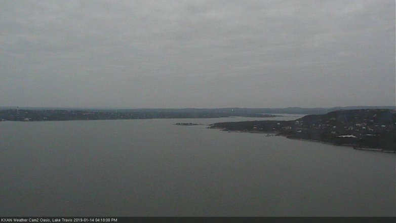 Lake Travis webcam, January 14, 2019 3:20 PM CT