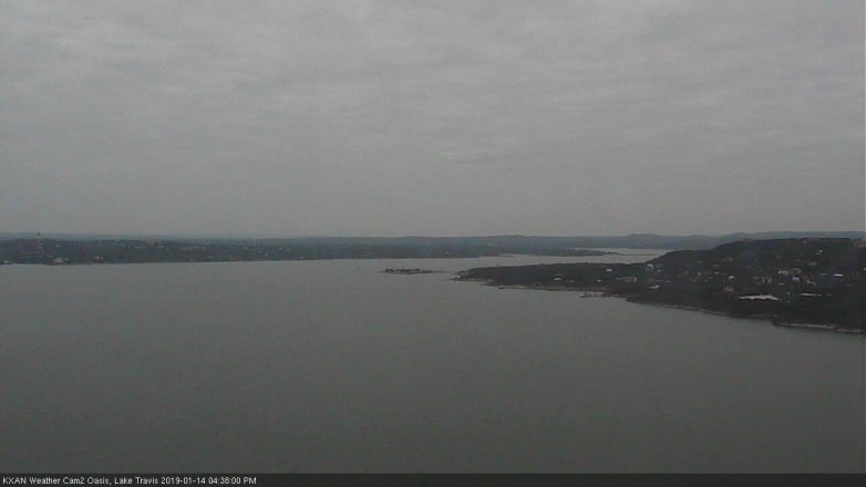 Lake Travis webcam, January 14, 2019 3:40 PM CT