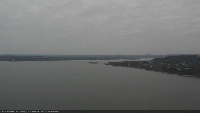 Lake Travis webcam, January 14, 2019 3:45 PM CT