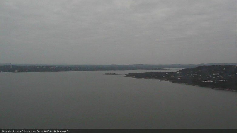 Lake Travis webcam, January 14, 2019 3:50 PM CT