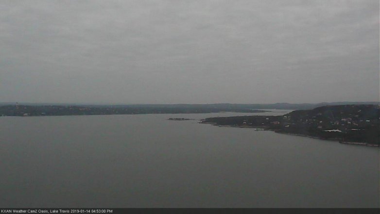 Lake Travis webcam, January 14, 2019 3:55 PM CT