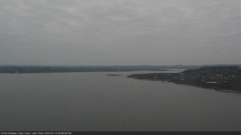 Lake Travis webcam, January 14, 2019 4:00 PM CT
