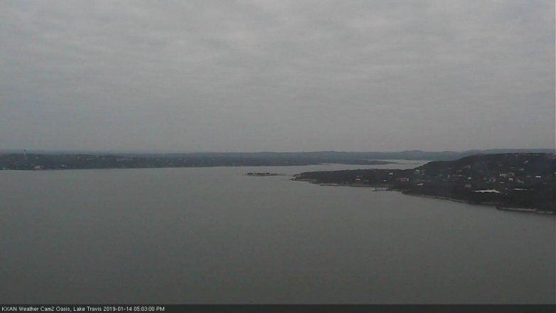 Lake Travis webcam, January 14, 2019 4:05 PM CT