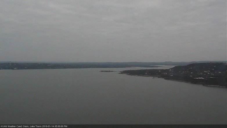 Lake Travis webcam, January 14, 2019 4:10 PM CT