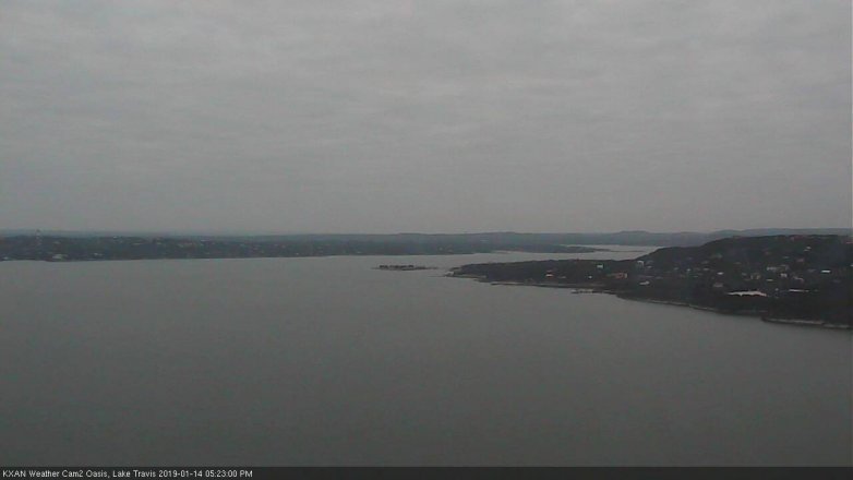 Lake Travis webcam, January 14, 2019 4:25 PM CT