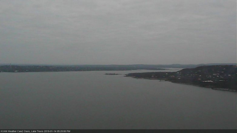 Lake Travis webcam, January 14, 2019 4:30 PM CT
