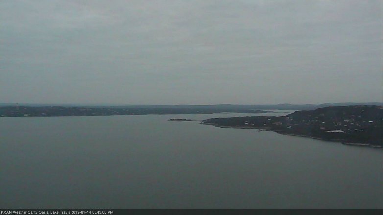 Lake Travis webcam, January 14, 2019 4:45 PM CT