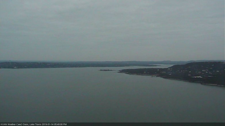 Lake Travis webcam, January 14, 2019 4:50 PM CT