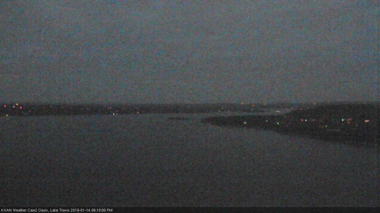 Lake Travis webcam, January 14, 2019 5:20 PM CT